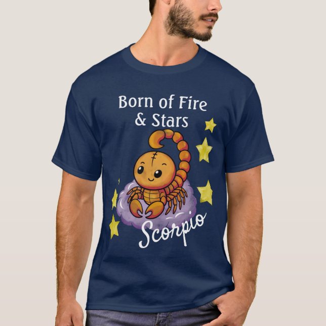 Scorpio star sign Scorion zodiac star T-Shirt (Front)