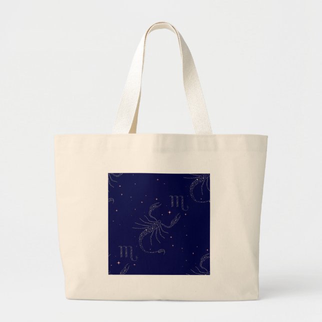 scorpio stars large tote bag (Front)