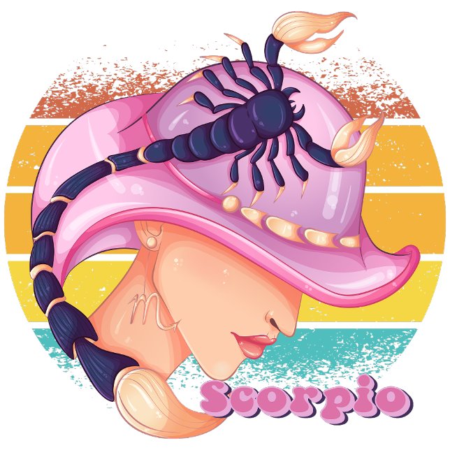 Scorpio  sweatshirt (Scorpio (October 23 - November 21):
"Mysteries Deep, Your Secrets You Keep!")