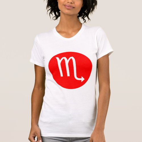 Scorpio Symbol _ Customized T_Shirt