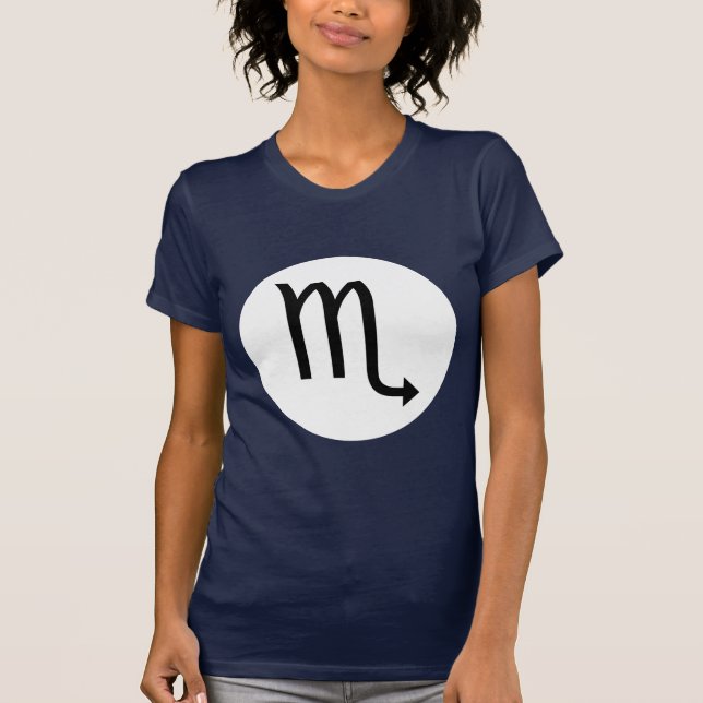Scorpio Symbol - Dark Tee - Customized (Front)