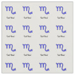 Scorpio symbol fabric