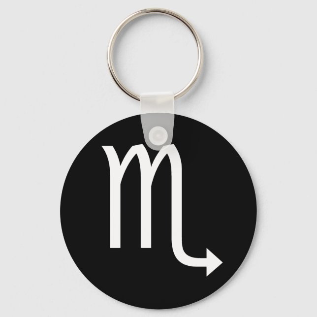 Scorpio Symbol Keychain (Front)