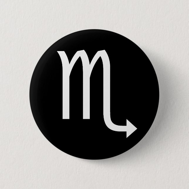 Scorpio Symbol Pinback Button (Front)