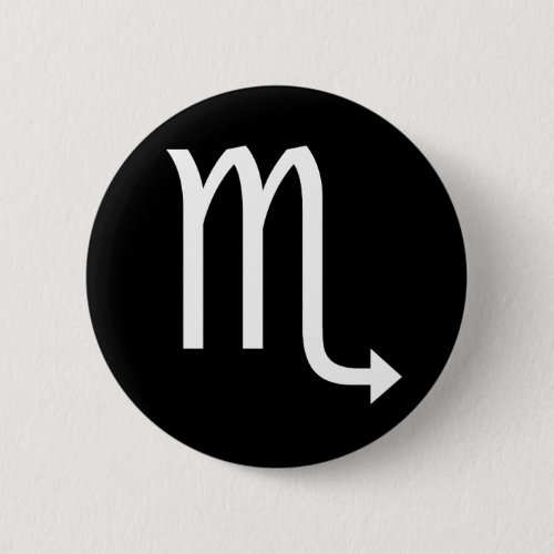 Scorpio Symbol Pinback Button