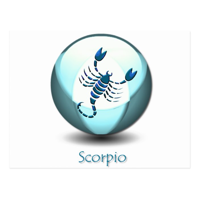Scorpio Symbol Postcard