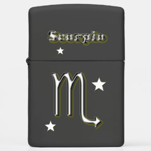 Scorpio symbol zippo lighter
