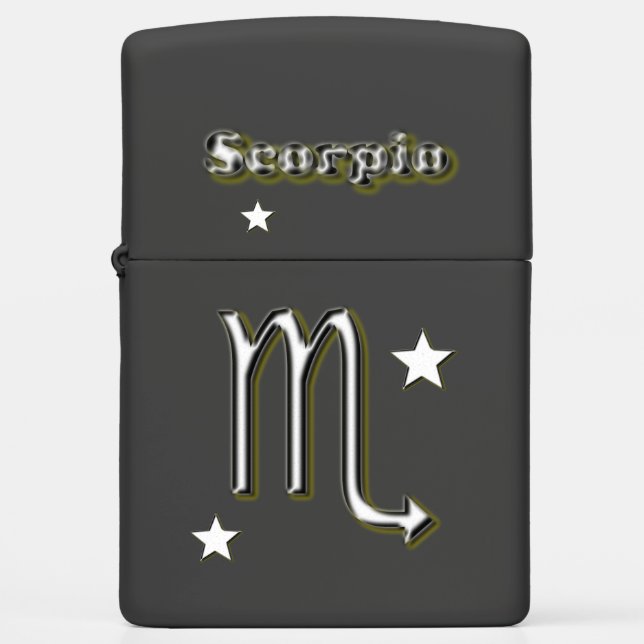 Scorpio symbol zippo lighter (Front)