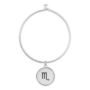 Scorpio Symbol Zodiac Bangle Bracelet