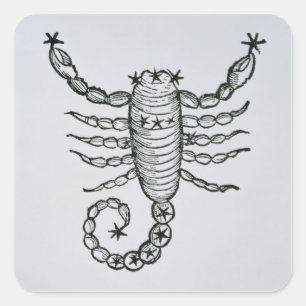 Scorpio (the Scorpion) an illustration from the 'P Square Sticker