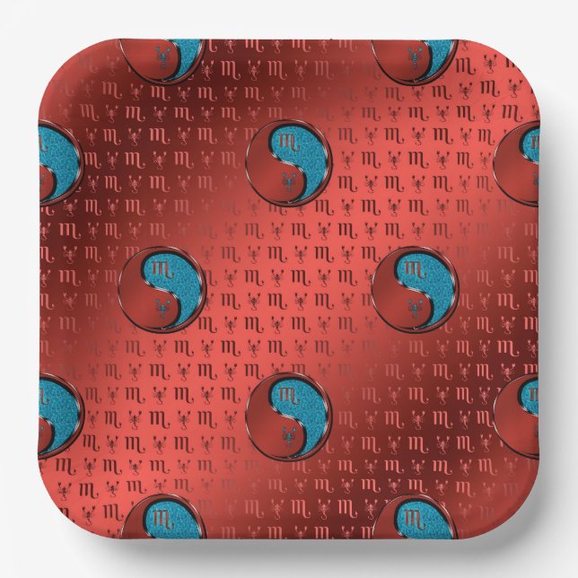 Scorpio the Scorpion Paper Plates (Front)