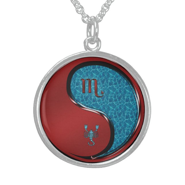 Scorpio the Scorpion Sterling Silver Necklace (Front)