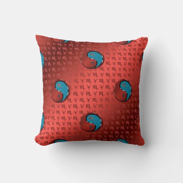 Scorpio the Scorpion Throw Pillow (Front)