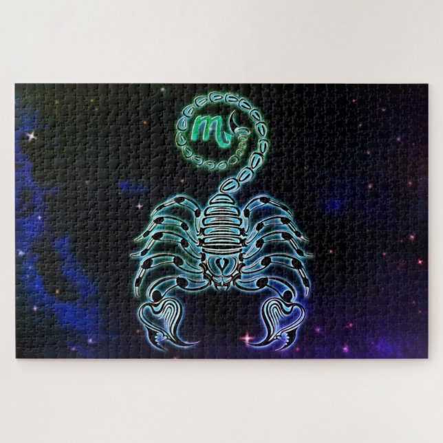 scorpio the scorpion zodiac puzzle (Horizontal)