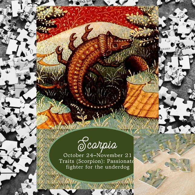 Scorpio the Scorpion Zodiac Sign Birthday Jigsaw Puzzle (Scorpio the Scorpion Zodiac Sign Birthday Jigsaw Puzzle)