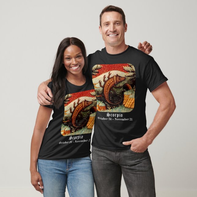 Scorpio the Scorpion Zodiac Sign Birthday T-Shirt (Unisex)