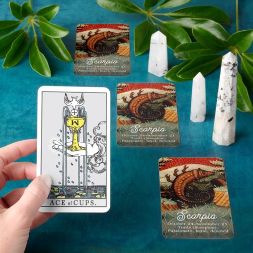 Scorpio the Scorpion Zodiac Sign Fortune Telling Tarot Cards