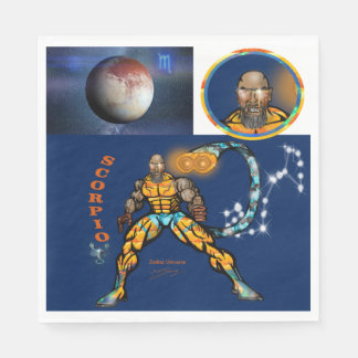 Scorpio Theme birthday party favor Paper Napkin
