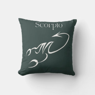 scorpio throw pillow