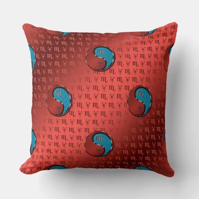 Scorpio Throw Pillow (Front)