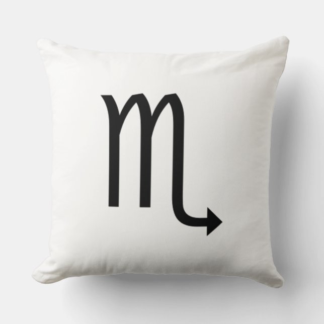 Scorpio Throw Pillow (Front)