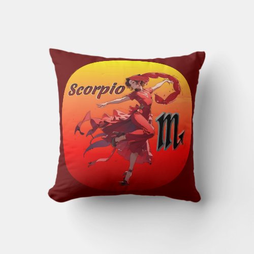 Scorpio Throw Pillow 16x16