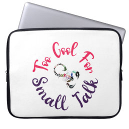 SCORPIO: TOO COOL FOR SMALL TALK LAPTOP SLEEVE