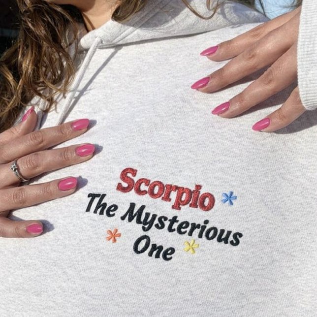 Scorpio unique Hoodie embroidered Gift  (Creator Uploaded)
