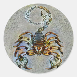 Scorpio Venice Classic Round Sticker