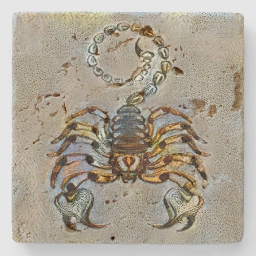 Scorpio Venice Stone Coaster