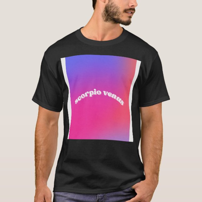 Scorpio Venus Zodiac Sign T-Shirt (Front)
