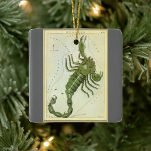 Scorpio, Vintage Constellation Urania's Mirror Ceramic Ornament