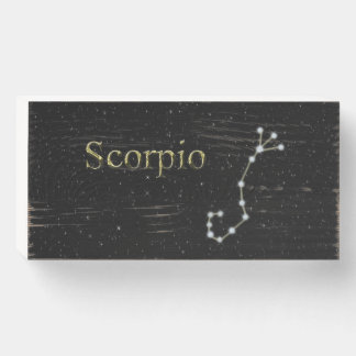 Scorpio wall art wooden box sign