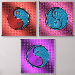 Scorpio & Water Boar Canvas Photo Tile