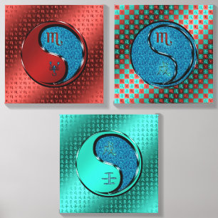 Scorpio & Water Dog Canvas Photo Tile