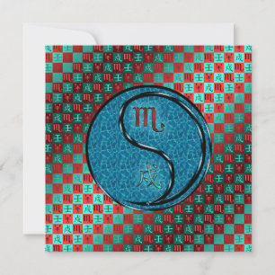 Scorpio & Water Dog Card