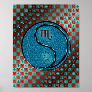 Scorpio & Water Dog Poster