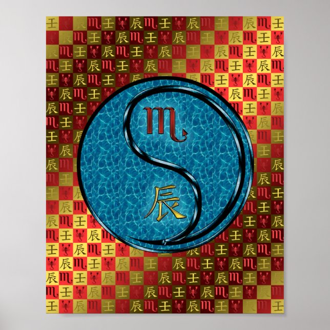 Scorpio & Water Dragon Poster (Front)