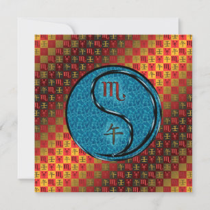 Scorpio & Water Horse Card