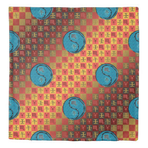 Scorpio & Water Horse Duvet Cover