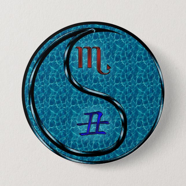 Scorpio & Water Ox Button (Front)