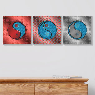 Scorpio & Water Rabbit Canvas Photo Tile