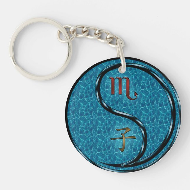 Scorpio & Water Rat Keychain (Front)