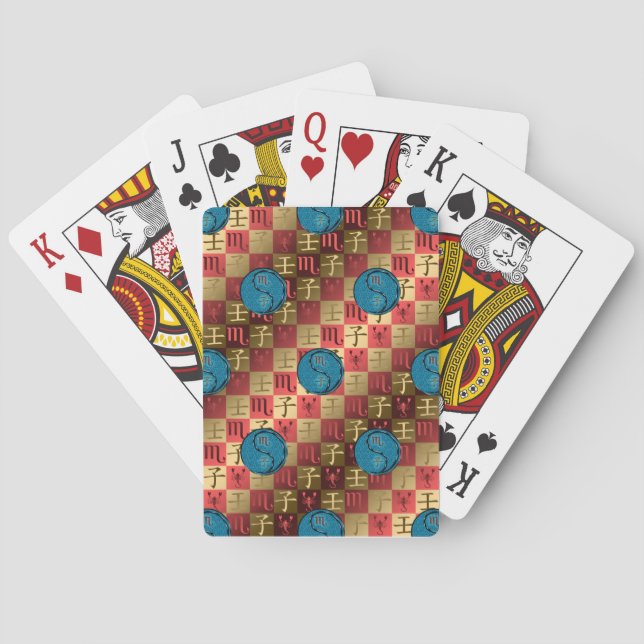 Scorpio & Water Rat Poker Cards (Back)