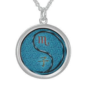 Scorpio & Water Rat Sterling Silver Necklace