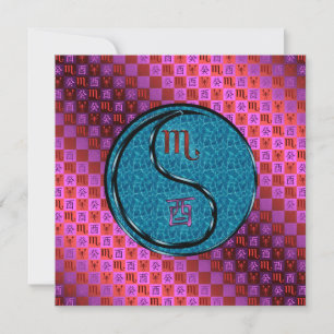 Scorpio & Water Rooster Card