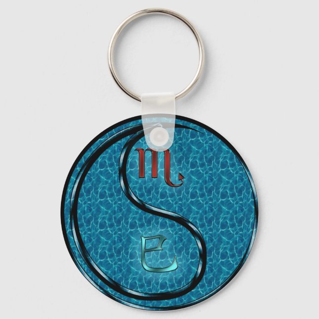 Scorpio & Water Snake Keychain (Front)