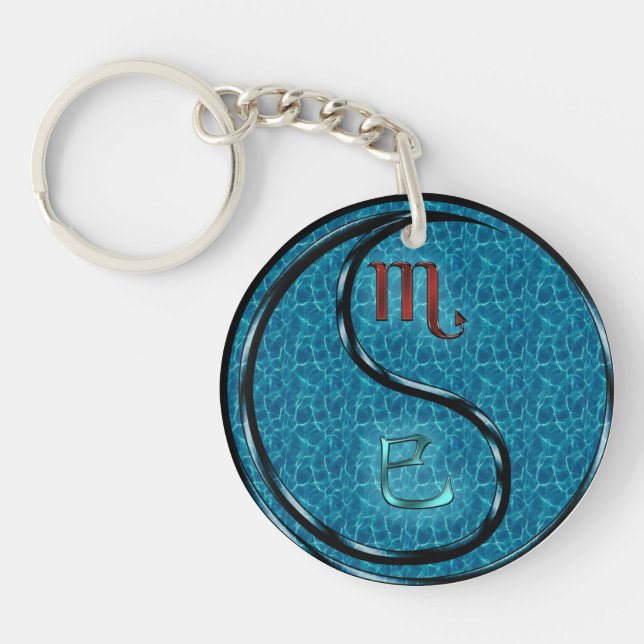 Scorpio & Water Snake Keychain (Front)