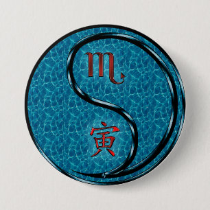 Scorpio & Water Tiger Button