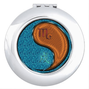 Scorpio & Wood Dog Compact Mirror